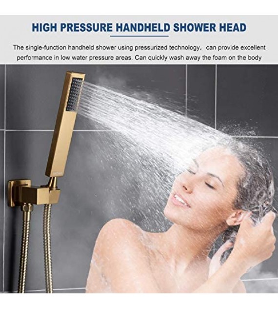 ESNBIA Oil Rubbed Bronze Shower System, Bathroom 12 Inches Rain Shower Head