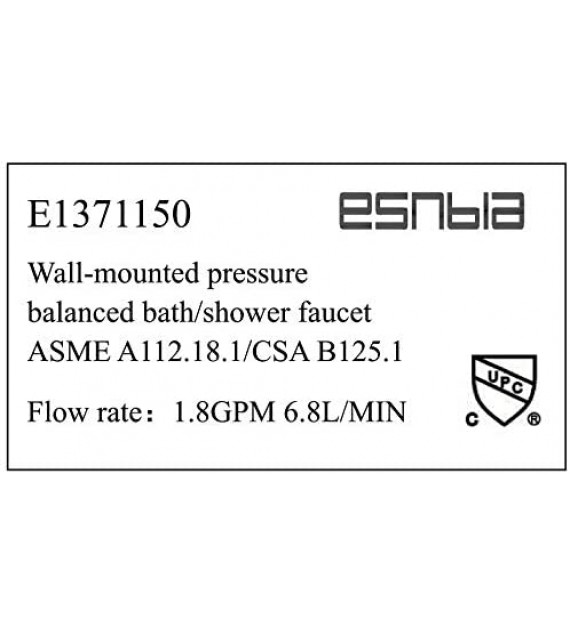 ESNBIA Oil Rubbed Bronze Shower System, Bathroom 12 Inches Rain Shower Head