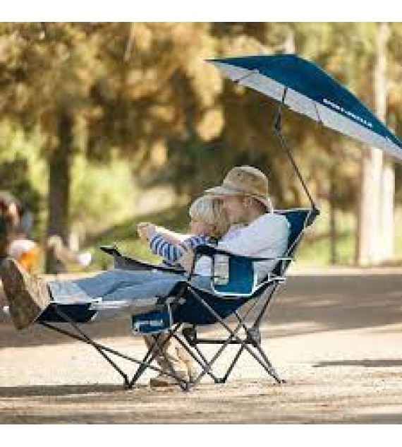 sport brella portable recliner chair midnight blue